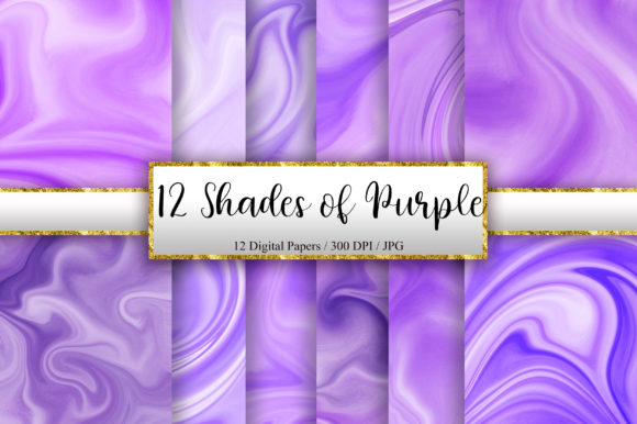 12 Shades of Purple Marble Background Textures