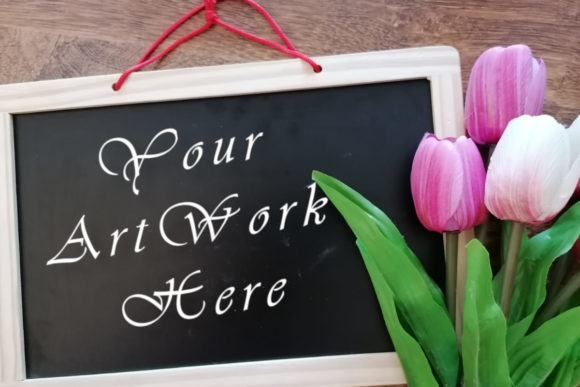 Blackboard Mockup, Blank Board Mock Up