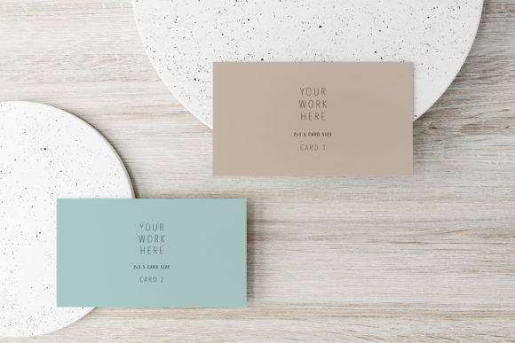 Business Card Mockup - 3 and Business Cards