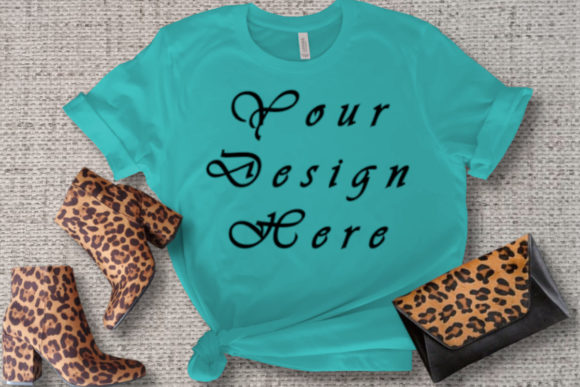 Mockup Bella Canvas T-shirt, Digital Moc T-Shirts