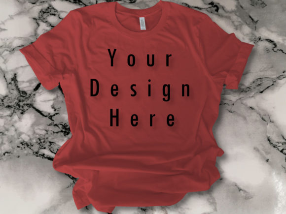 Mockup Brown Tshirt, Bella Canvas for T-Shirts
