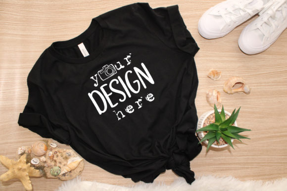 Mockup Woman Purple Bella Canvas Tshirt and T-Shirts