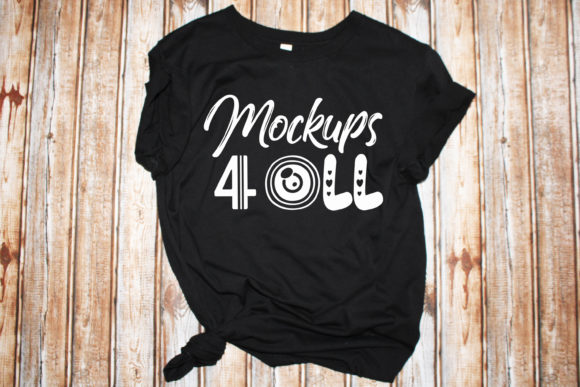 Mockups Tshirt, Rustic Background